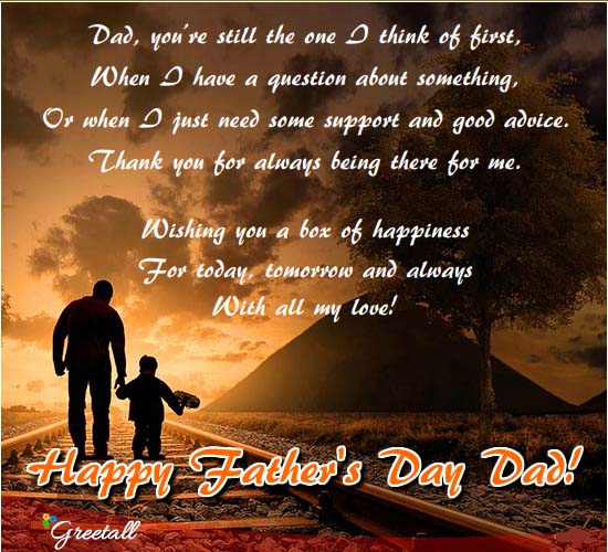 Wonderful Dad! Free Happy Father's Day eCards, Greeting Cards | 123 ...