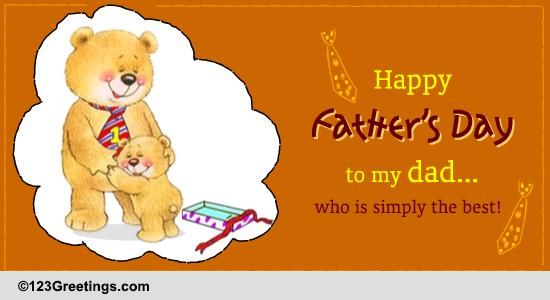 Send Special Fathers Day Wish To Dad.
