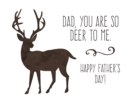 Dad, You Are So Deer To Me! Free From Daddy's Girl eCards | 123 Greetings