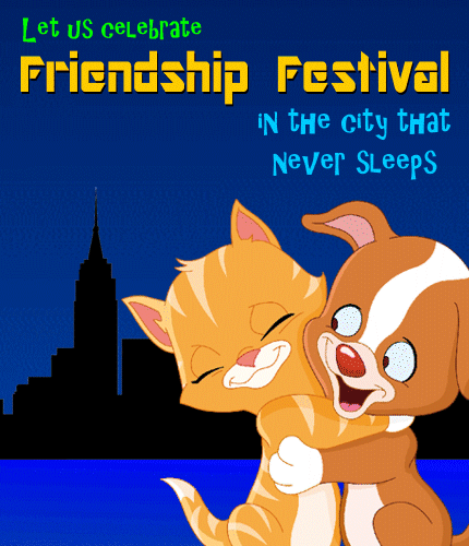 A Cute Friendship Festival Ecard.