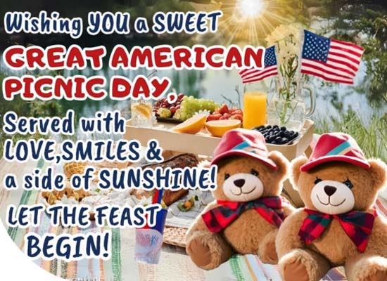Great American Picnic Day Wishes.