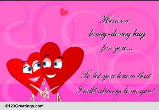Lovey-dovey Hug!