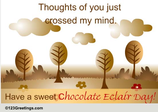 Send Chocolate Eclair Day Wishes.