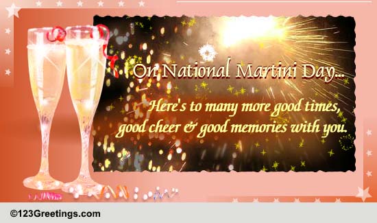 Share National Martini Day Wishes.