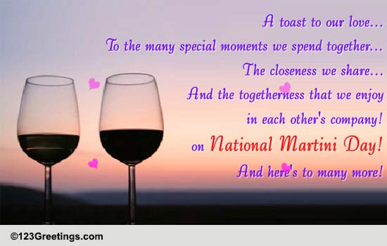 Celebrate National Martini Day! Free National Martini Day eCards | 123 ...