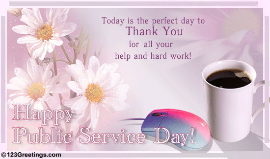 Say Thanks On Public Service Day!