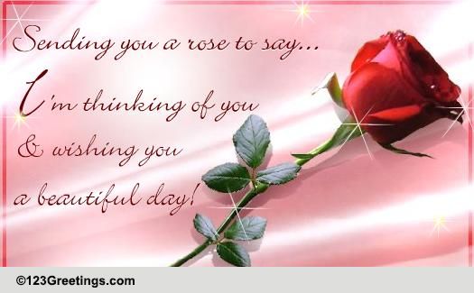 Thinking Of You... Free Rose Month eCards, Greeting Cards | 123 Greetings