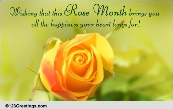 A Warm Message On Rose Month.