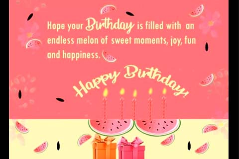 Happy Birthday Watermelon! Free Birthday eCards, Greeting Cards | 123 ...