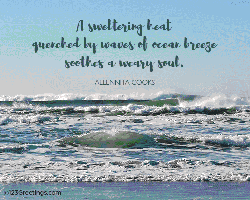 A Haiku On The Ocean Breeze. Free Happy Summer eCards 