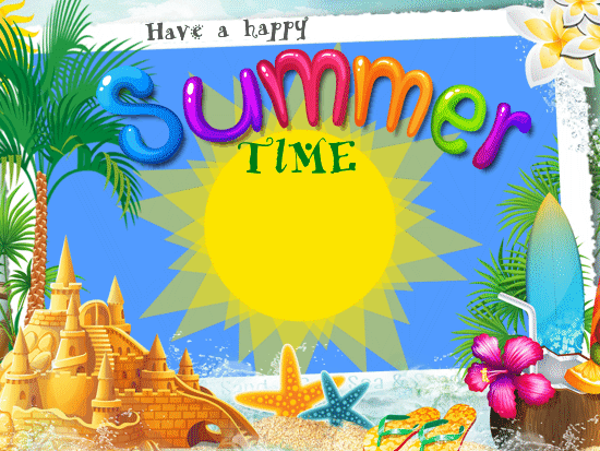 A Happy Summer Time Ecard