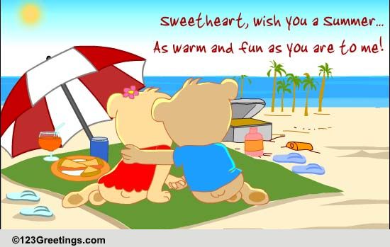 Cute Romantic Wish On Summer. Free Love eCards, Greeting Cards | 123 ...