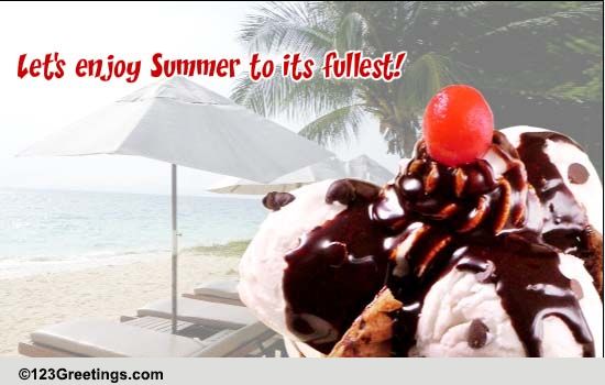 A Cool Summer Invitation Ecard.