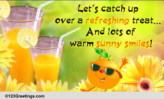 Catch Up Over A Summer Treat!