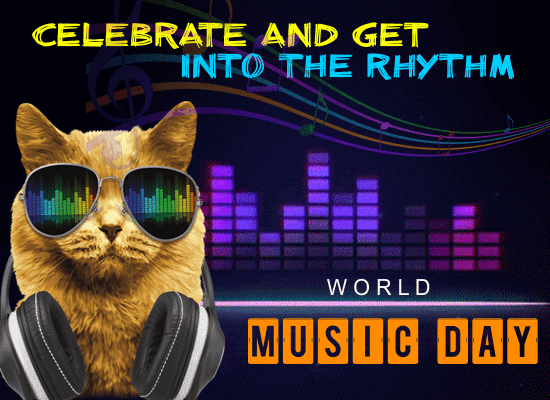 Celebrate And Get Into The Rhythm. Free World Music Day eCards | 123 ...