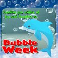 A Nice And Cute Bubble Week Card.