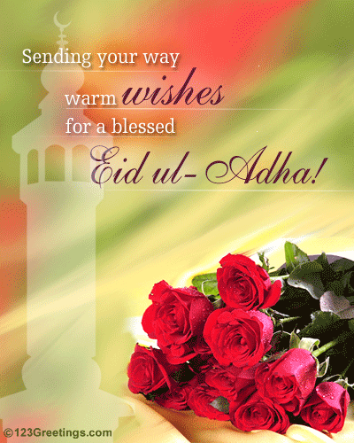 A Blessed Eid ul-Adha! Free Allah's Blessings eCards 