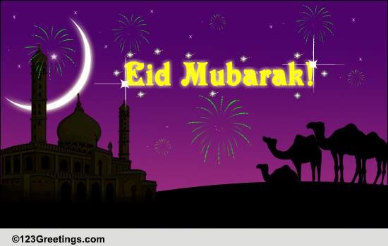 On Eid From Miles Away... Free Family eCards, Greeting Cards | 123 ...