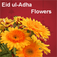 Eid ul-Adha Wishes With Flowers.