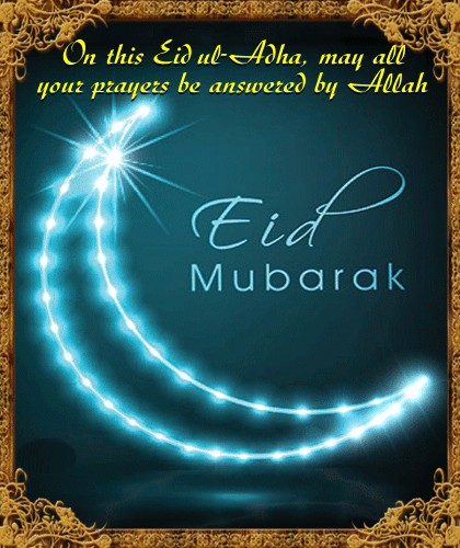 Eid ul-Adha Blessings Ecard.