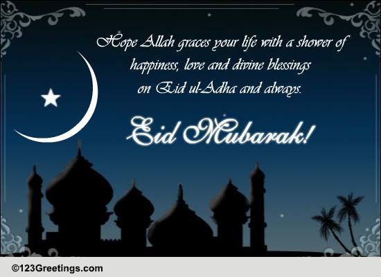 Warm Wishes To Say Eid Mubarak. Free Eid Mubarak eCards, Greeting Cards ...