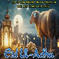 Eid Ul-Adha Mubarak Greeting Ecard.