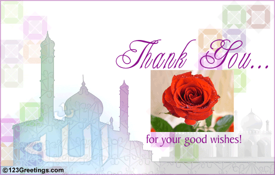 Thank You For Your Good Wishes...