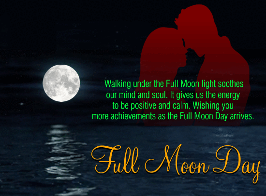 A Lovely And Romantic Full Moon Day.
