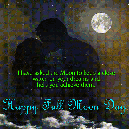 A Lovely Full Moon Day Card.