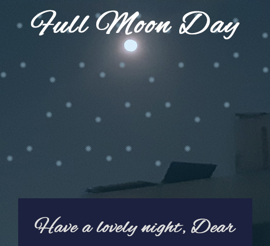 Full Moon Day, Dear...