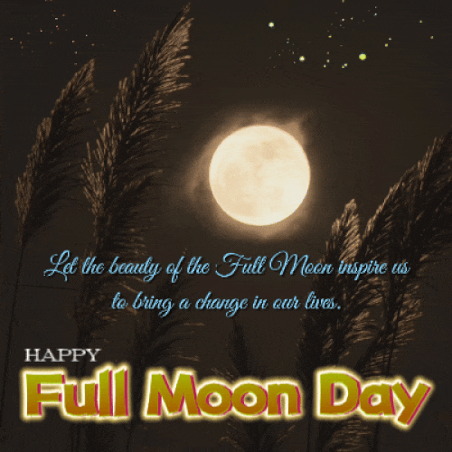 Beauty Of The Full Moon Inspires Us.