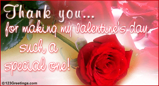 Thank You! Free Thanks for a Great Valentine's Day eCards | 123 Greetings