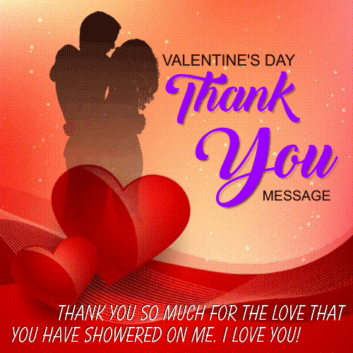 A Valentine’s Day Thank You Message.