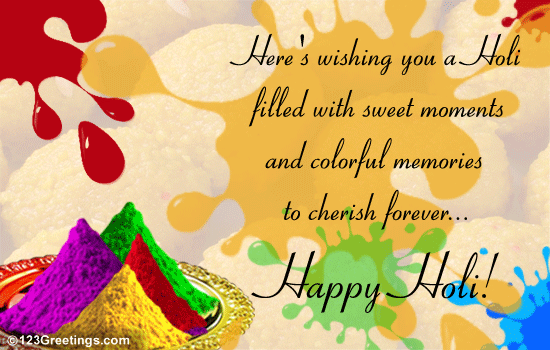 A Colorful Holi Wish...