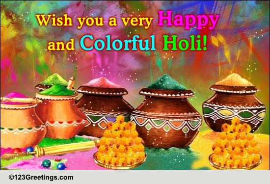 Warm Holi Wishes For Family. Free Family eCards, Greeting Cards | 123 ...