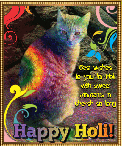 A Happy Holi Card.