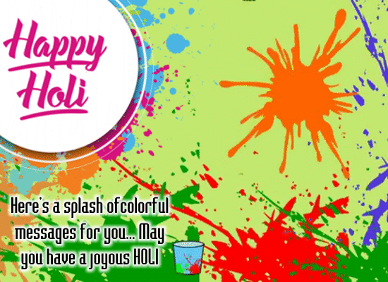 My Happy Holi Card For You.