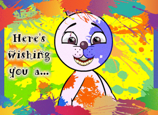 A Very Happy Holi Ecard  For You