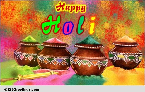 Wish A Colorful Holi To Dear Ones.