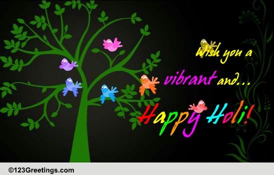 Wish A Vibrant Holi To Loved Ones!