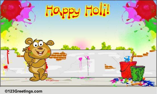 Send Holi Wishes Filled With Fun!