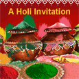 A Colorful Holi Invitation.