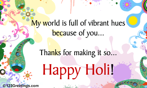 A Vibrant Holi Wish...