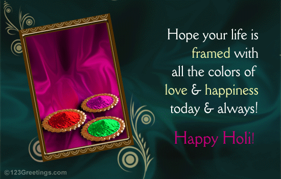 A Colorful Wish On Holi... Free Specials eCards, Greeting ...