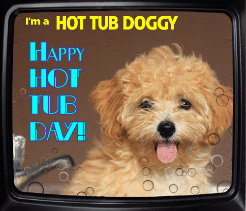 Hot Tub Doggy!
