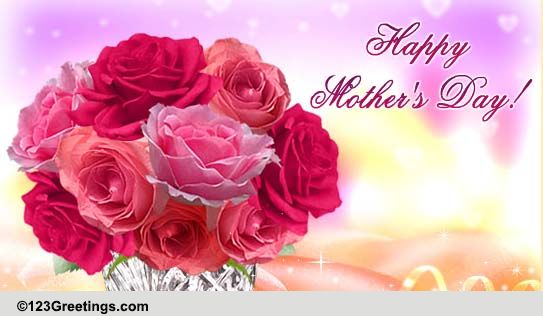 Roses For Mom! Free Mothering Sunday eCards, Greeting Cards | 123 Greetings