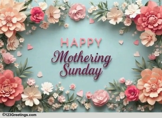 A Beautiful Card For Mothering Sunday