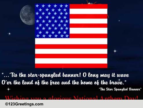 Glorious National Anthem Day...