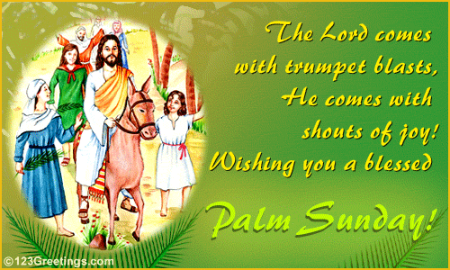 Blessed Palm Sunday!