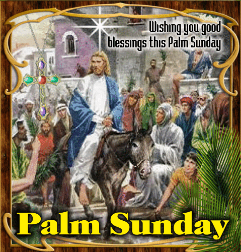 A Palm Sunday Blessings Card For You.
